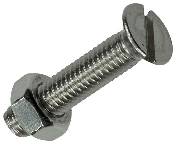 CACHE-VIS F5-MÉTAL TETE + ECROU M6 X 30 MM INOX A2