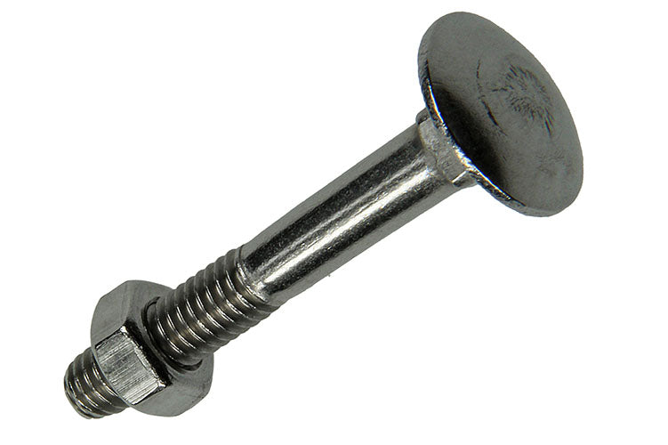 BOULON À BOIS G5 + ÉCROU M6 X 40 MM INOX A2