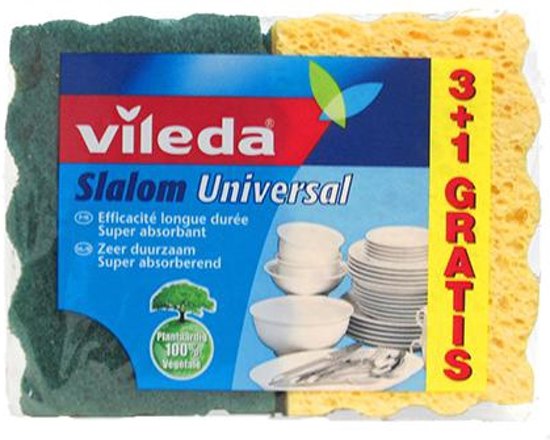 ÉPONGE DE PONÇAGE SLALOM UNIVERSELLE 3+1