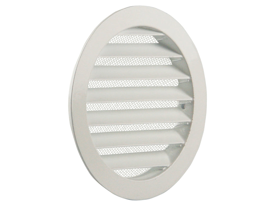 GRILLE RONDE ENCASTRÉE 434/R ALURAL 9010 RENSON Ø 125