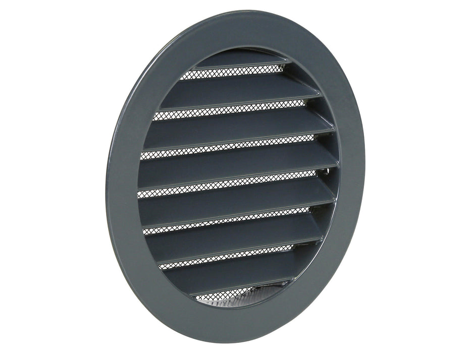 GRILLE RONDE ENCASTRÉE ALU 434R (DIA 125) STRUCTURE 7016