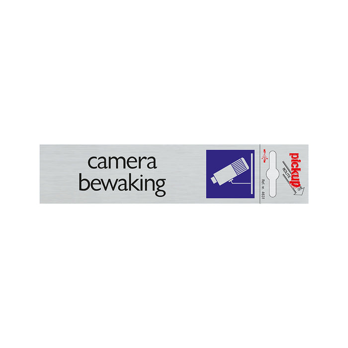 CARTE PU ALU LOOK CAMÉRA SURVEILLANCE 165X44 MM ZLFKL