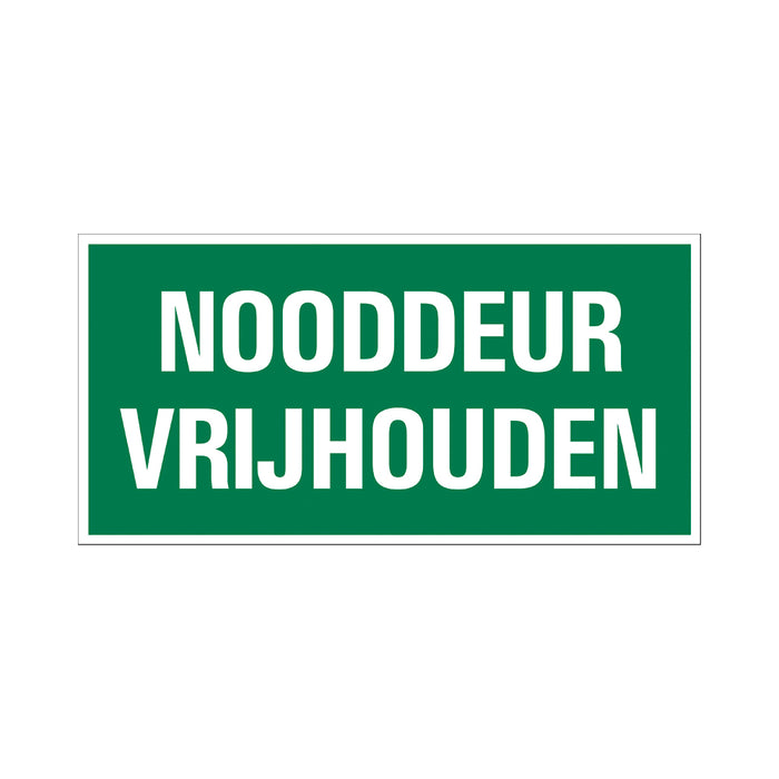 PU BORD NOODDEUR VRIJHOUDEN 150X300 MM