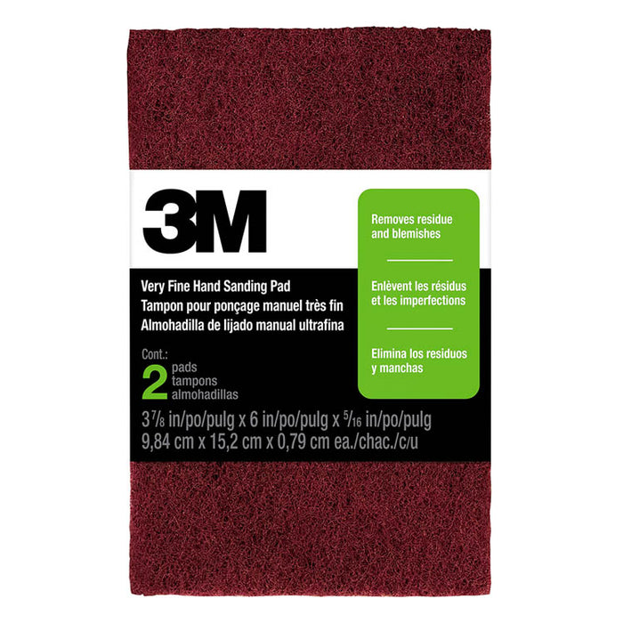 3M  HANDSCHUURPADS ZEER FIJN 7447, 3 7/8 IN X 6 IN (9.84)