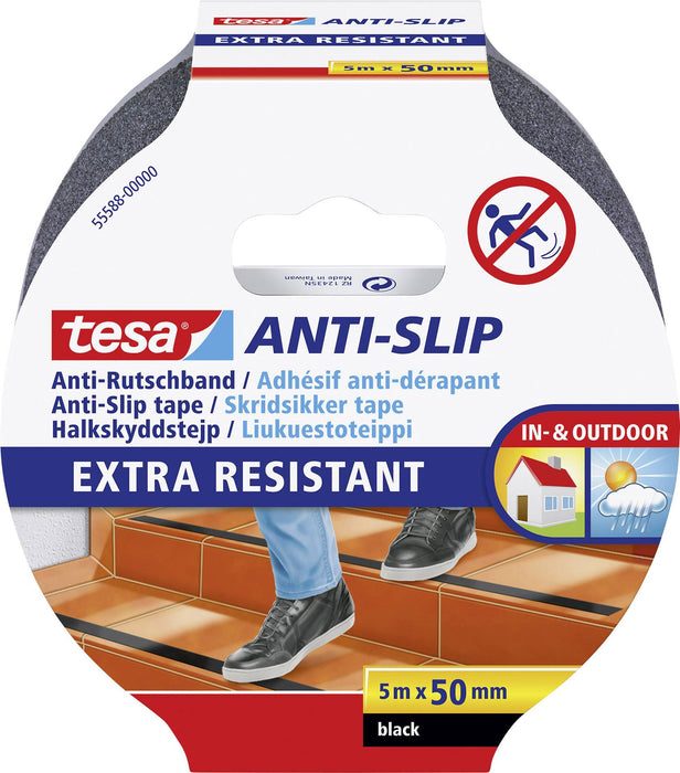 TESA ANTIDÉRAPANT NOIR 5M/50MM