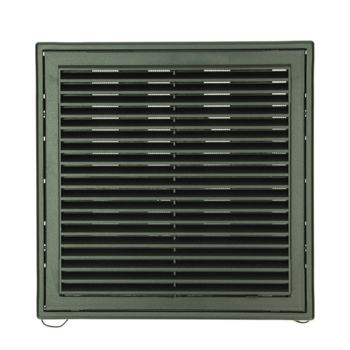 GRILLE AJUSTABLE STRUCTURE 732 PVC (250X250) STR 9005 NOIR