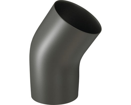 BOCHT 45° 125 EMAIL ZWART MAT