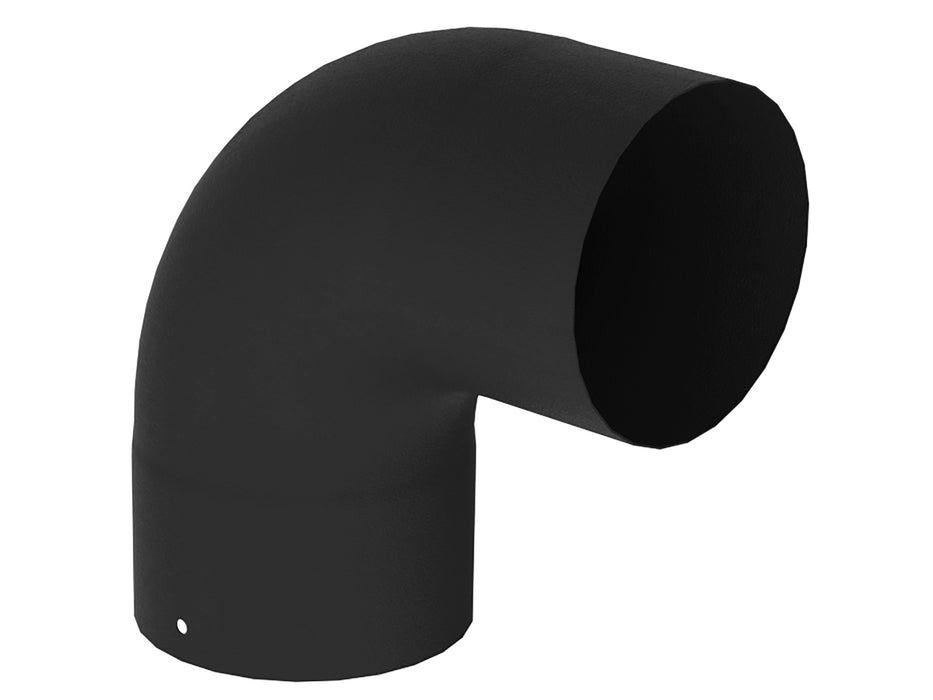 BOCHT 90° 125 EMAIL ZWART MAT