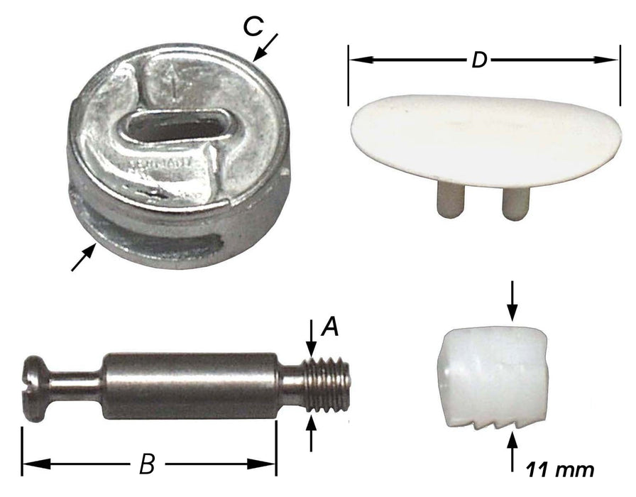 MEUBELVERBINDINGSMONTAGESET M6