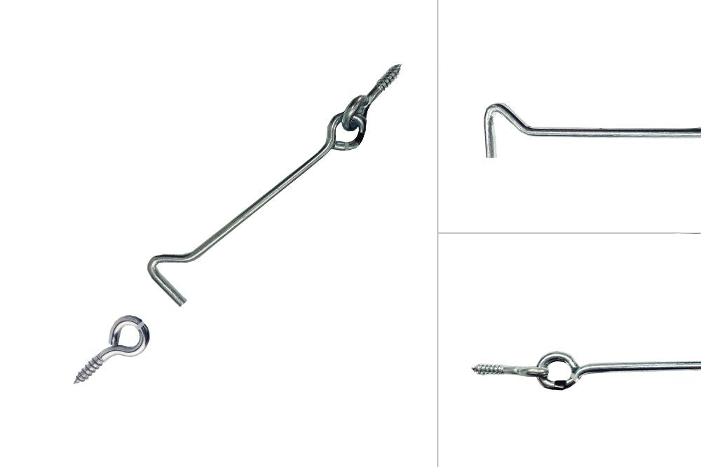 2 WINDHAKEN IJZER VERZINKT 140 MM