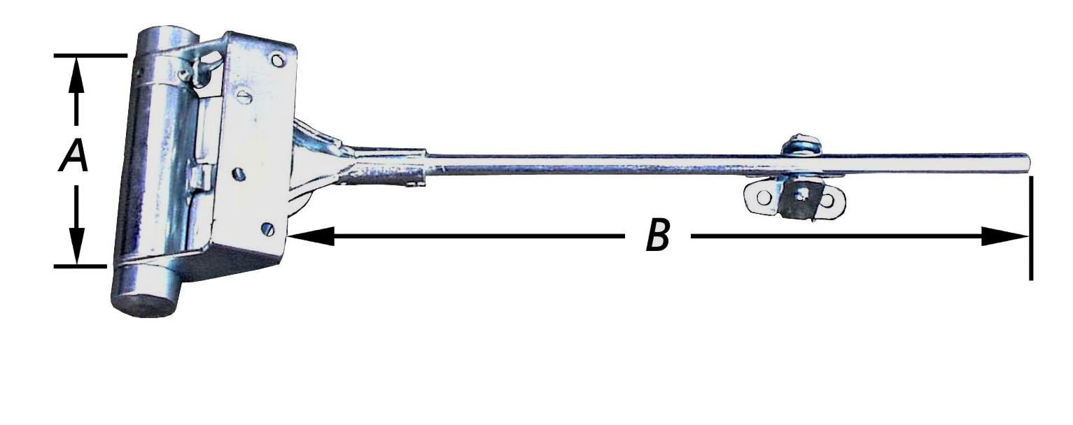 DEURSLUITER VERZINKT MET ARM 100 MM