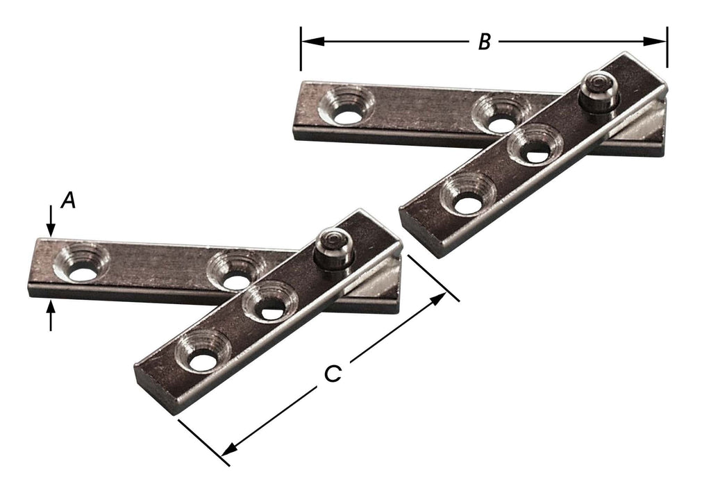 STEL MEUBELSPILLEN 4 STUKS 9X80X40 MM