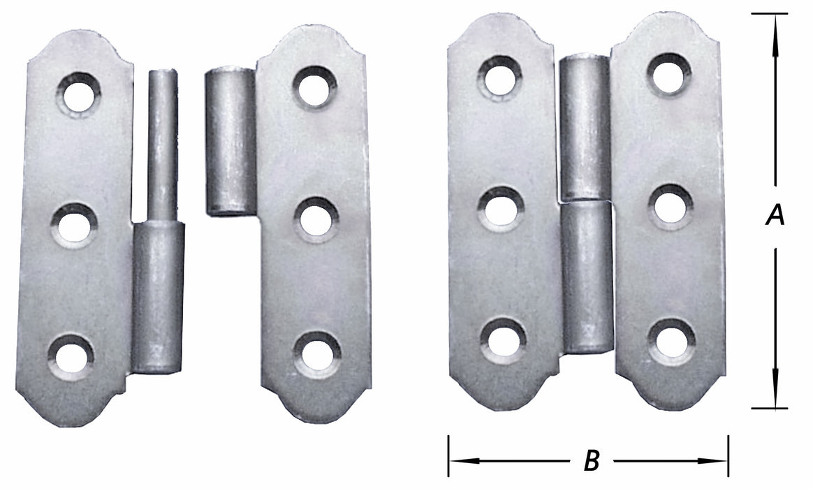 2 PAUMELLEN SPAANS VERZ.RECHTS 60 MM