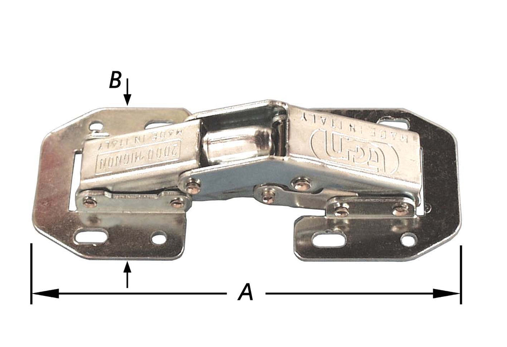 2 CHARNIÈRES DE SUPPORT, UNIVERSELLES 45X105 MM