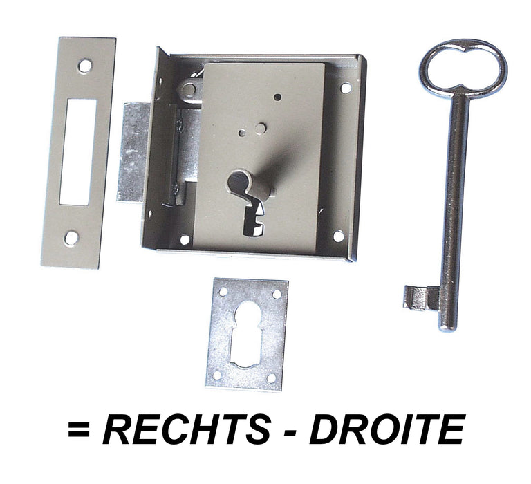 SERRURE DE SOUS-SOL DROITE 110 MM