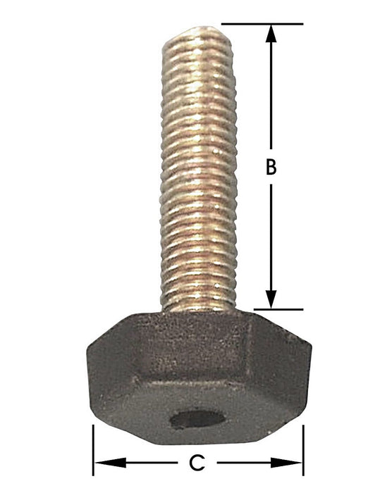 BOULONS DE RÉGLAGE 4PCS + VIS ÉCROUS 4PCS