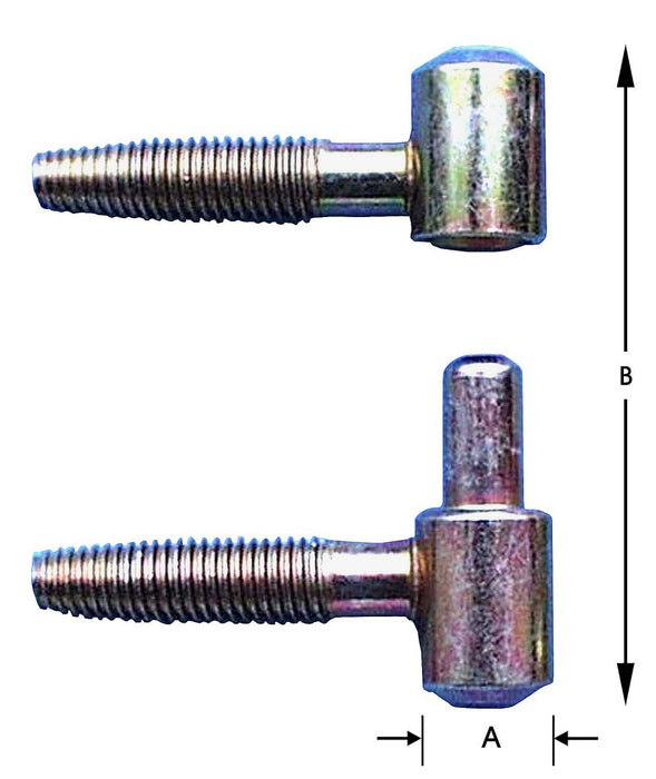 2 FITSEN,TYPE ANUBA,VERNIKKELD 9X26 MM