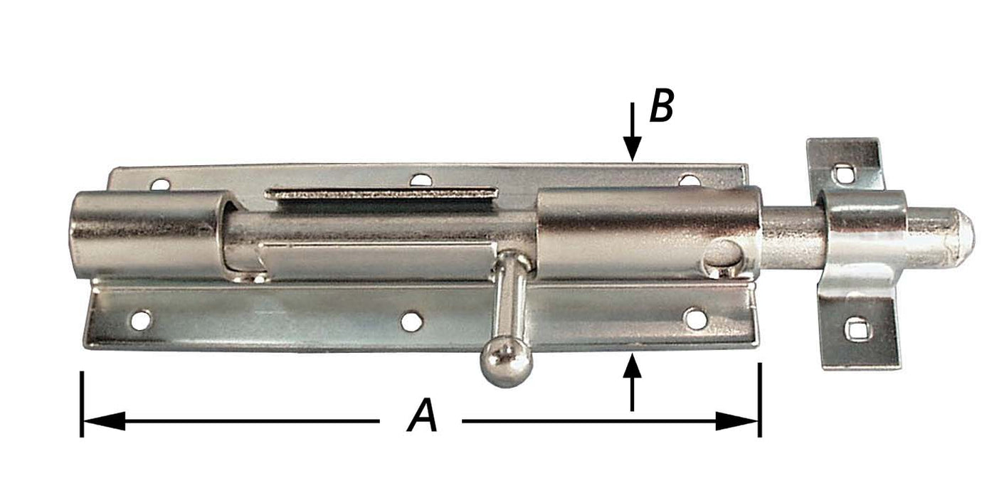 LOQUETS STABLES AVEC TROU DE CADENAS 100MM (PAR PIÈCE)