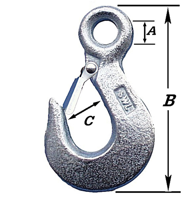 LASTHAKEN,MET KLEP,VERZINKT 500KG