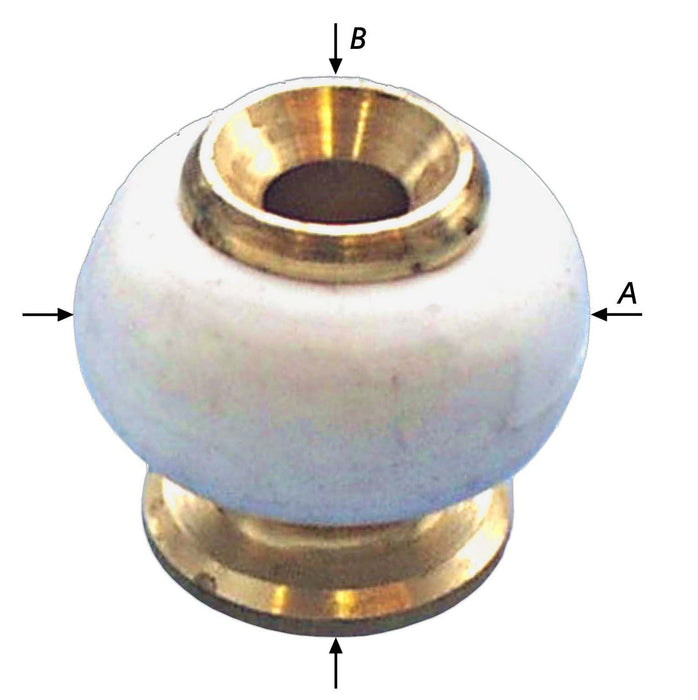 DEURSTOPS MESS.VERN.RUBBER ZWA 27X24 MM