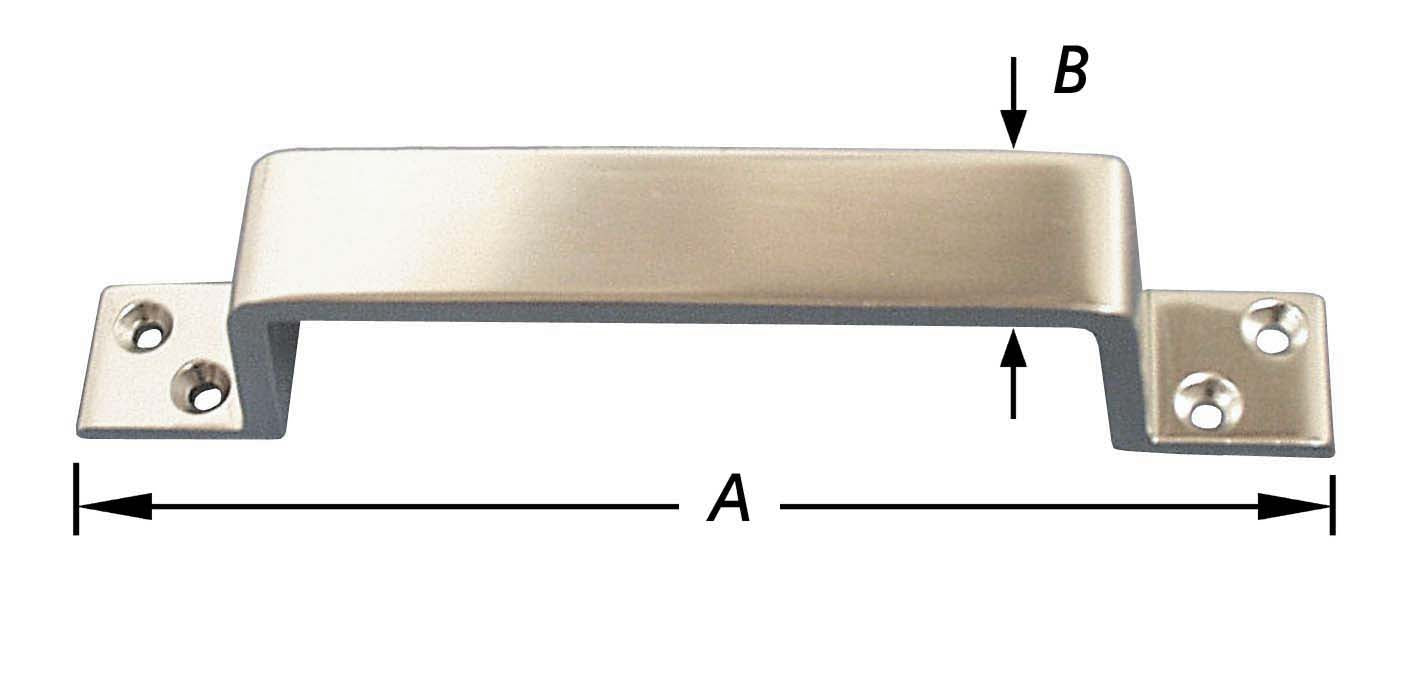 HANDGREPEN PROFIELALUMINIUM 200 MM