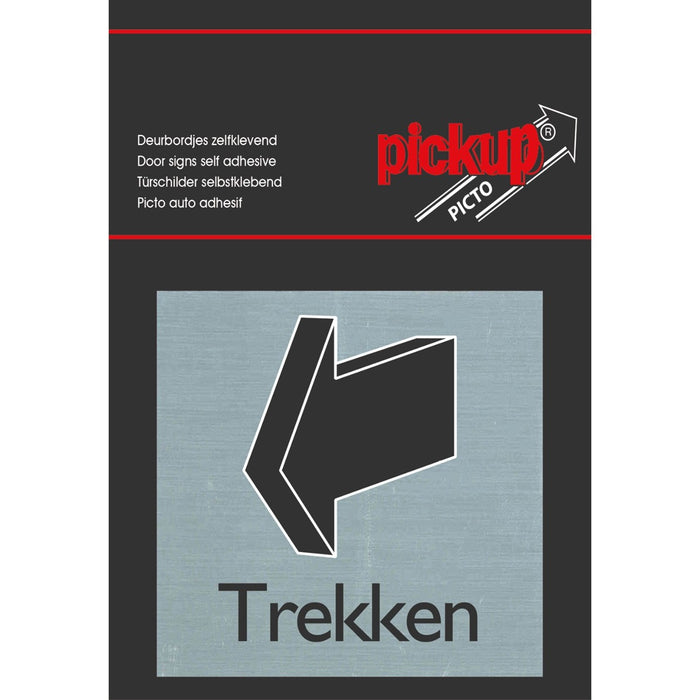 PICTO TREKKEN ZELFKL ALU 80X80MM