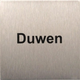 PICTO DUWEN ZELFKL ALU 80X80MM