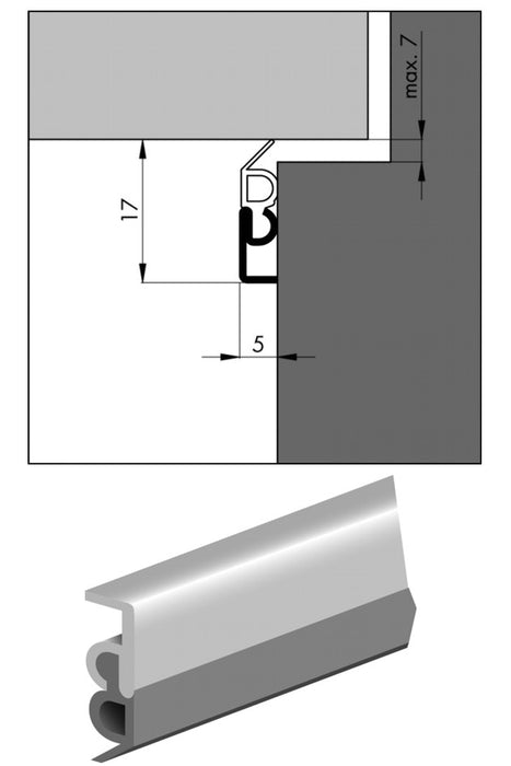 PROFILÉ PROFIL ALU 2300MM*