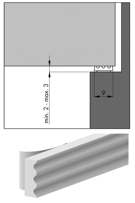 TOCHTSTR.9X3MM 7.5M WIT ELLENFLEX