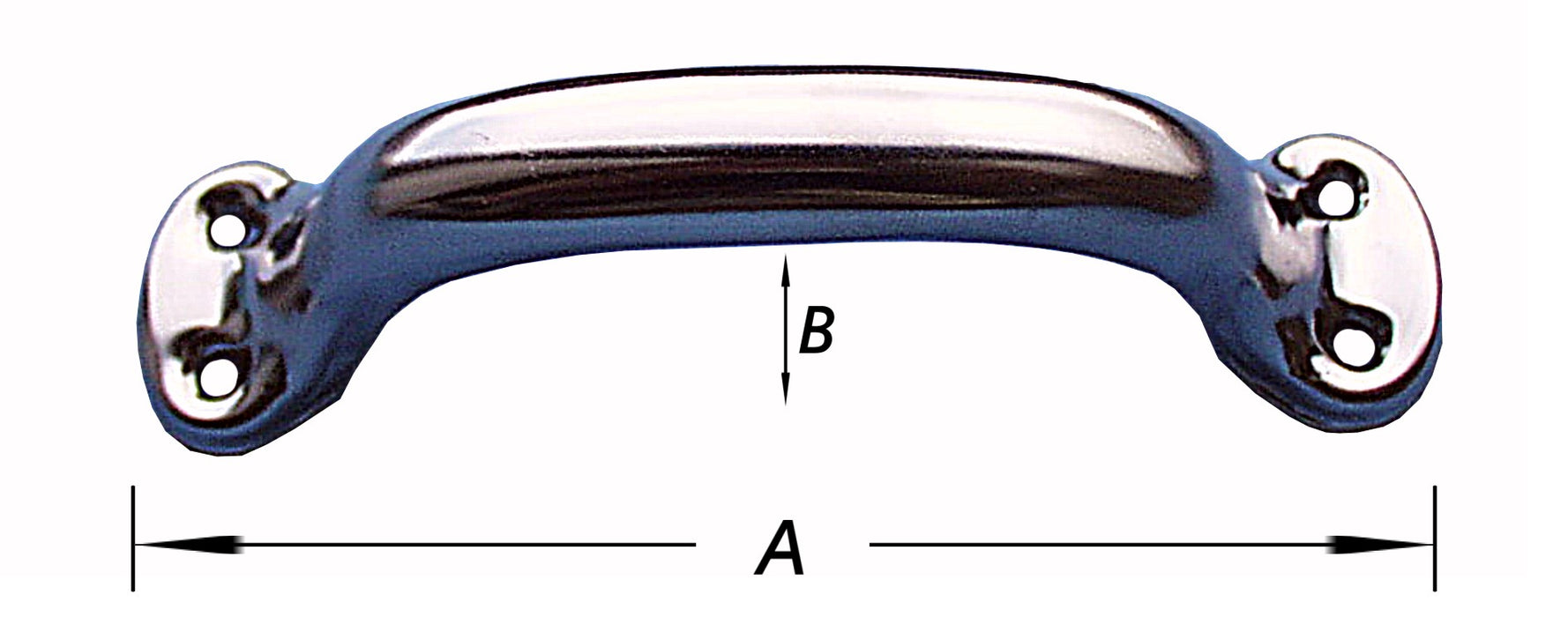 HOLLE GREEP HOOG MODEL ZWART (PER STUK)