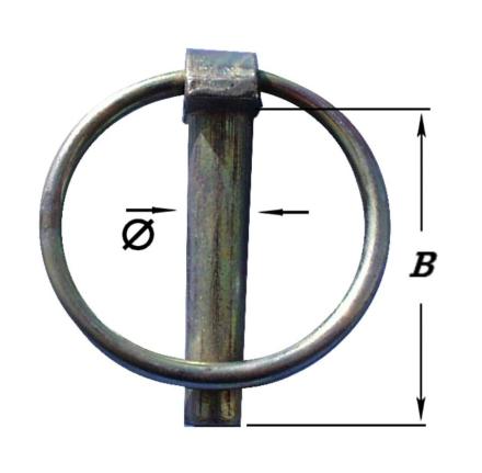 2 BORGPENNEN, VERZINKT 4,5 MM