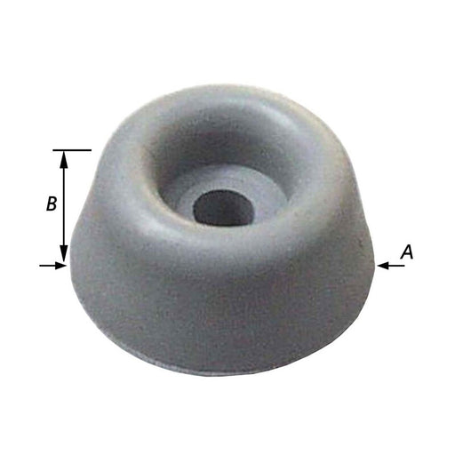 4 BUFFERS,THERMOP.RUBBER,WIT 19X9 MM