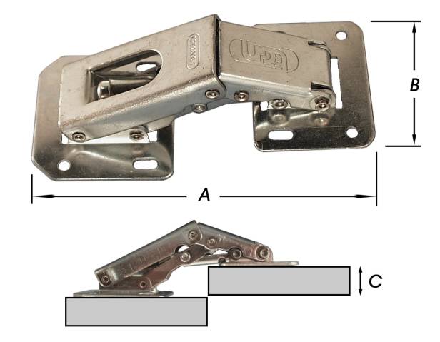 OPLEG-VEERSCHARNIEREN,VERZINKT (PER 20)