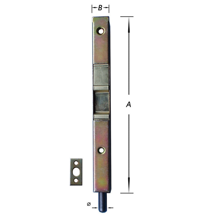 2 GLISSIÈRES TUBES MODÈLE 200 MM