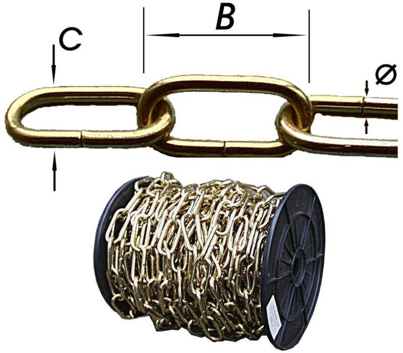 (Y75) CHAINE A AIR ROND K.SWITCH/ROLL 2X16X9MM (AU MÈTRE)