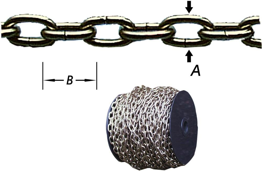 (Y84) KOEKOEKSKETT.VERMESS. O/HASPEL 1,7 MM  (PER METER)