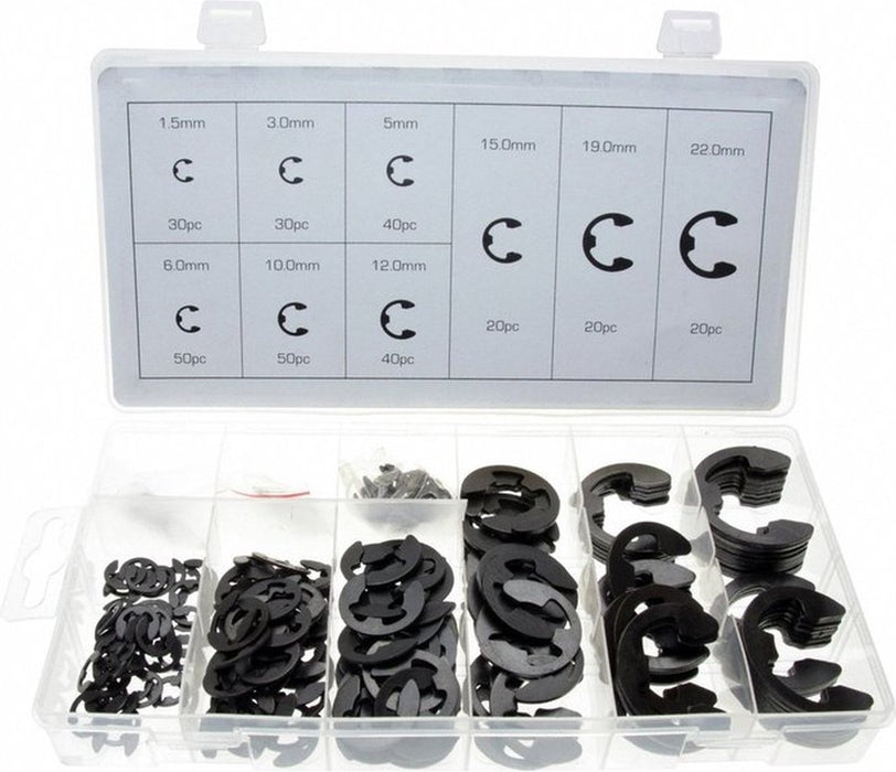 ASSORTIMENT DE E-CLIPS 300 PIÈCES