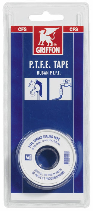 GRF P.T.F.E. TAPE (WATERLEIDING) ROL 12 M X 12 MM X 0,076 MM VKB