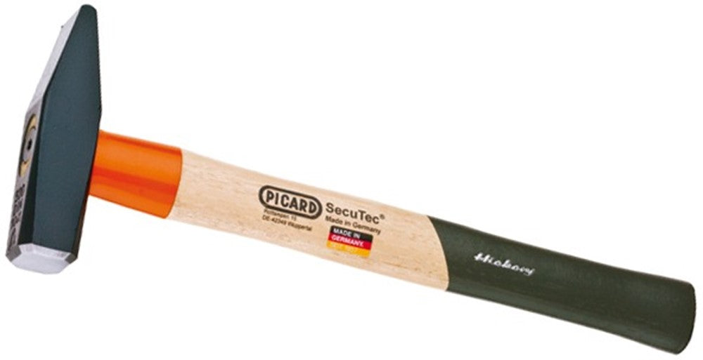 Marteau d'établi allemand SecuTec DIN 1041 manche hickory 300 gr