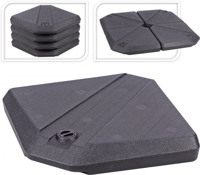 CARREAUX DE BASE DE PARASOL (SET4) 49CM (16L/25KG)