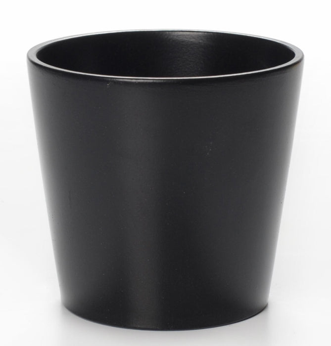 BLOEMPOT AARDEWERK 10X9 ZWART