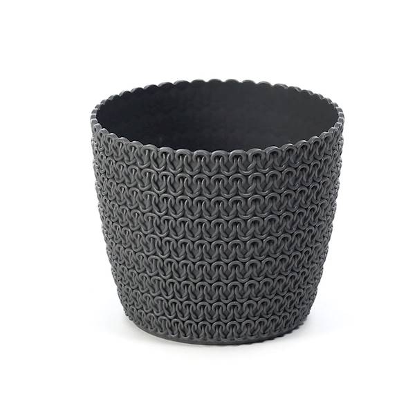 BLOEMPOT D22 H18,5CM MAGNOLIA JERSEY ANTRACIE