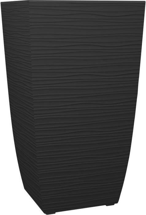 CARRÉ POT DE FLEURS. HAUTE "DIVA STONE" 42L 43,5 X 43,5 X 78,2 CM