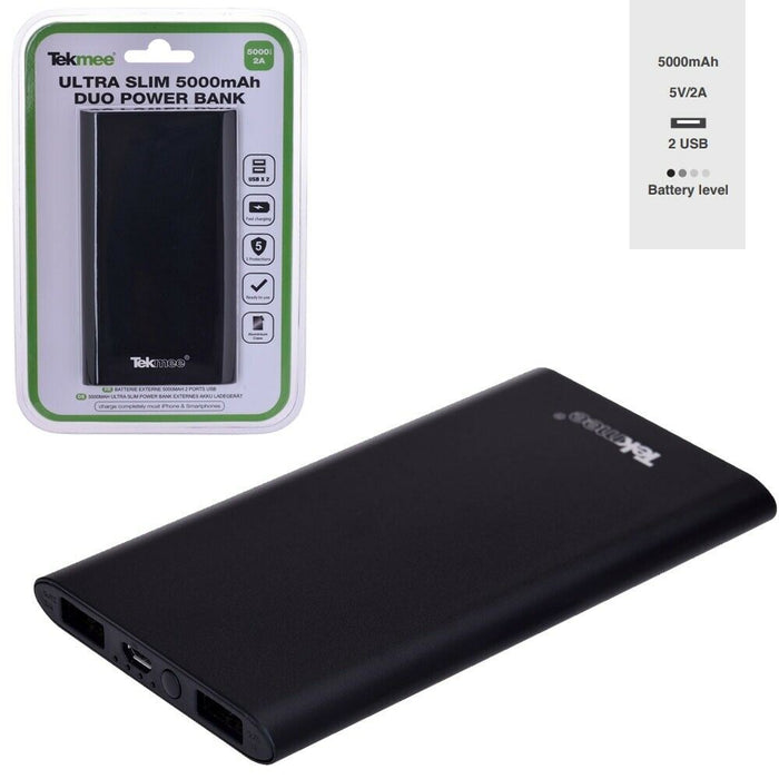 BANQUE DE PUISSANCE TEKMEE SLIM ALU 5000MAH
