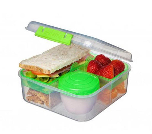 SISTEMA TO GO BENTO CUBE 4 COMPART. &#38; YOGHURTPOTJE 1.25L (4 ASS.)