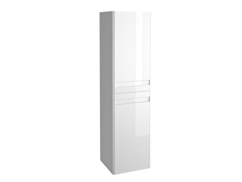ARMOIRE COLONNE BARCELONA 160 CM RÉVERSIBLE BLANC
