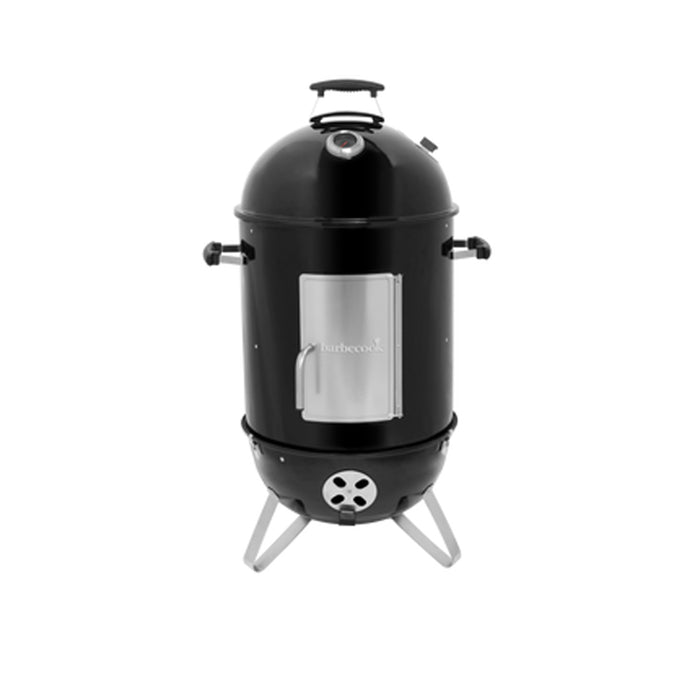 BARBECOOK OSKAR M FOUR À FUMÉE EN ÉMAIL NOIR Ø 44CM 54X61X112CM