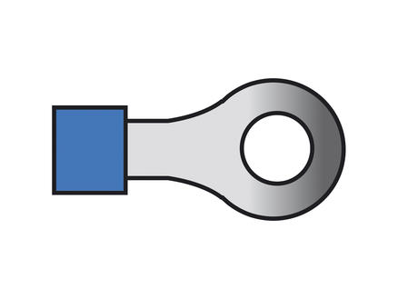 KABELVERBINDERS 654 BLAUW 10ST