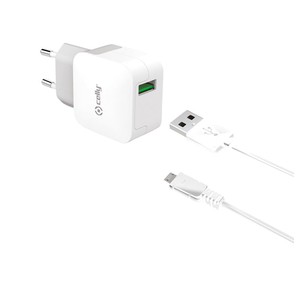 CELLY CHARGEUR RAPIDE MAISON CÂBLE USB-C