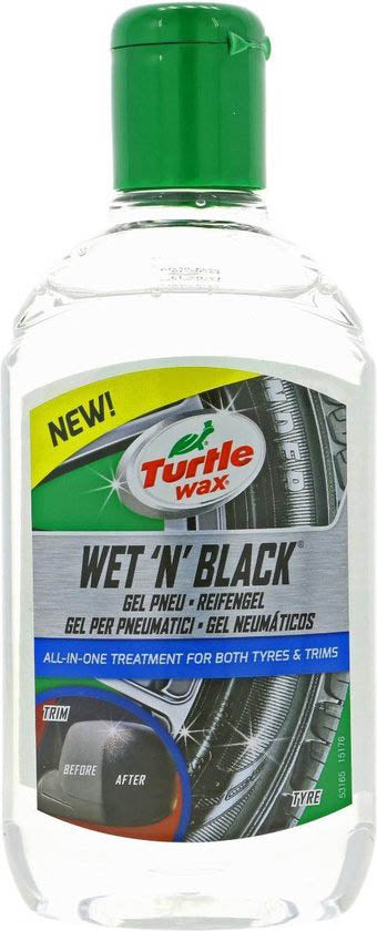 TURTLE WAX 53165 WET N BLACK TYRE &#38; TRIM GEL 300ML